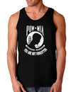 POW MIA Not Forgotten Dark Loose Tank Top-Mens Loose Tank Top-TooLoud-Black-Small-Davson Sales