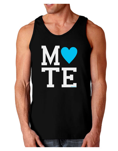 Matching Soulmate Design - Mate - Blue Dark Loose Tank Top by TooLoud-Mens Loose Tank Top-TooLoud-Black-Small-Davson Sales