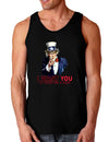 Uncle Sam I Want You to Bring me a Beer Dark Loose Tank Top-Mens Loose Tank Top-TooLoud-Black-Small-Davson Sales