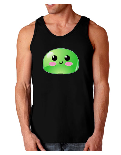 Cute RPG Slime - Green Dark Loose Tank Top by TooLoud-Mens Loose Tank Top-TooLoud-Black-Small-Davson Sales