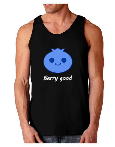 Blueberry - Berry Good Dark Loose Tank Top-Mens Loose Tank Top-TooLoud-Black-Small-Davson Sales