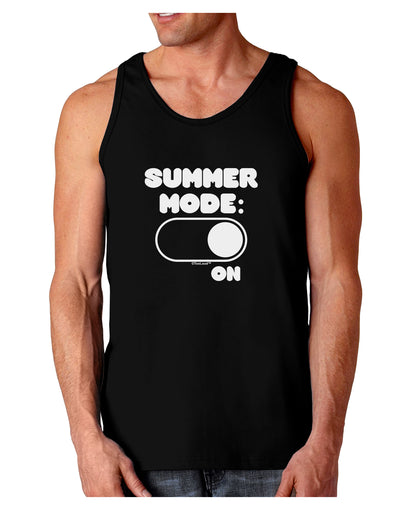 Summer Mode On Dark Loose Tank Top by TooLoud-Mens Loose Tank Top-TooLoud-Black-Small-Davson Sales