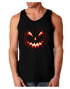 Scary Glow Evil Jack O Lantern Pumpkin Dark Loose Tank Top-Mens Loose Tank Top-TooLoud-Black-Small-Davson Sales