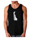 Delaware - United States Shape Dark Loose Tank Top by TooLoud-Mens Loose Tank Top-TooLoud-Black-Small-Davson Sales