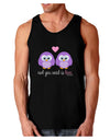 Owl You Need Is Love - Purple Owls Dark Loose Tank Top by TooLoud-Mens Loose Tank Top-TooLoud-Black-Small-Davson Sales