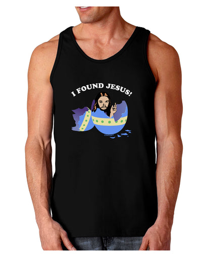 I Found Jesus - Easter Egg Dark Loose Tank Top-Mens Loose Tank Top-TooLoud-Black-Small-Davson Sales