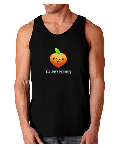 Everything is Peachy Dark Loose Tank Top-Mens Loose Tank Top-TooLoud-Black-Small-Davson Sales