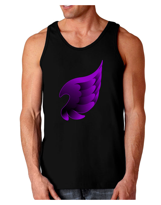 Cute Single Dark Angel Wing Black and Purple Dark Loose Tank Top-Mens Loose Tank Top-TooLoud-Black-Small-Davson Sales
