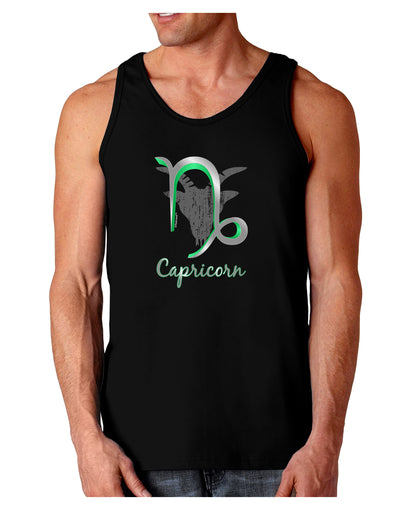 Capricorn Symbol Dark Loose Tank Top-Mens Loose Tank Top-TooLoud-Black-Small-Davson Sales