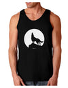 Wolf Howling at the Moon - Design #1 Dark Loose Tank Top by TooLoud-Mens Loose Tank Top-TooLoud-Black-Small-Davson Sales