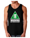 Warning May Contain Alcohol Dark Loose Tank Top by TooLoud-Mens Loose Tank Top-TooLoud-Black-Small-Davson Sales