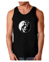 TooLoud Yin Yang Chicken Dark Loose Tank Top-Mens Loose Tank Top-TooLoud-Black-Small-Davson Sales