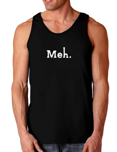 Meh Dark Loose Tank Top-Mens Loose Tank Top-TooLoud-Black-Small-Davson Sales