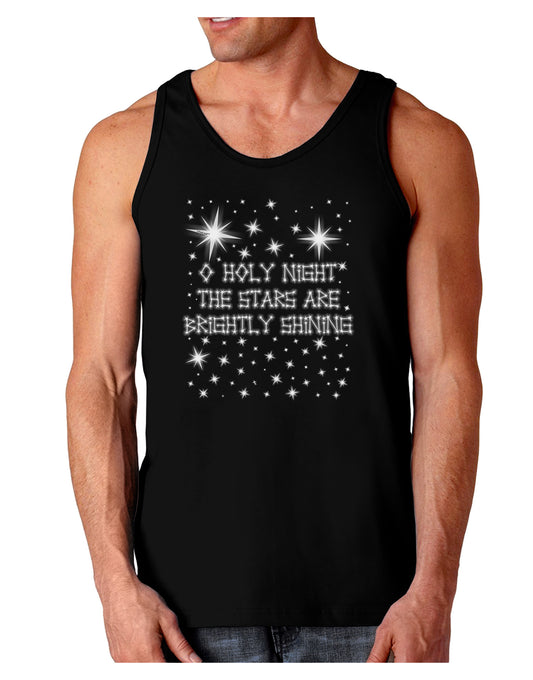 O Holy Night Shining Christmas Stars Dark Loose Tank Top-Mens Loose Tank Top-TooLoud-Black-Small-Davson Sales