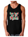 You Had Me at Hola - Mexican Flag Colors Dark Loose Tank Top by TooLoud-Mens Loose Tank Top-TooLoud-Black-Small-Davson Sales