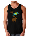 TooLoud Oh Snap Chocolate Easter Bunny Dark Loose Tank Top-Mens Loose Tank Top-TooLoud-Black-Small-Davson Sales