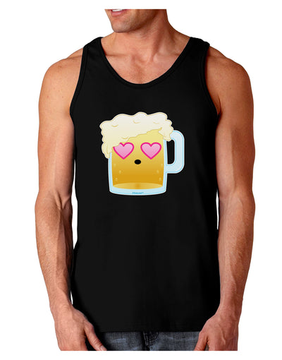 Cute Infatuated Beer Dark Loose Tank Top by TooLoud-Mens Loose Tank Top-TooLoud-Black-Small-Davson Sales