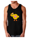 Cute Chick with Bow - Crayon Style Drawing Dark Loose Tank Top by TooLoud-Mens Loose Tank Top-TooLoud-Black-Small-Davson Sales