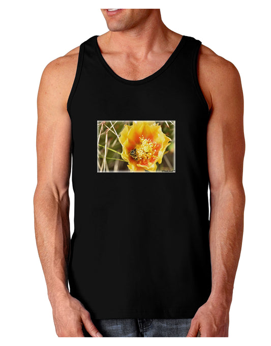 Bee Cactus Dark Loose Tank Top-Mens Loose Tank Top-TooLoud-Black-Small-Davson Sales