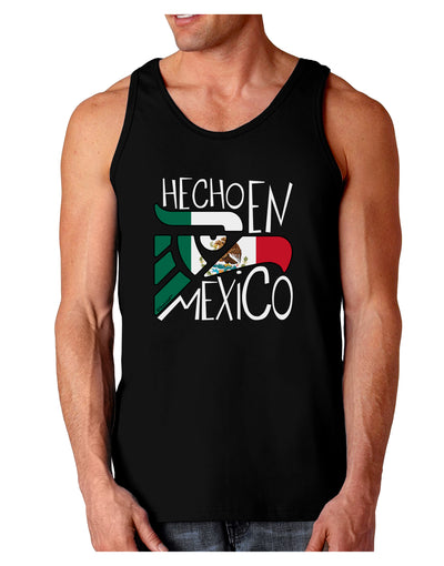 Hecho en Mexico Design - Mexican Flag Dark Loose Tank Top by TooLoud-Mens Loose Tank Top-TooLoud-Black-Small-Davson Sales