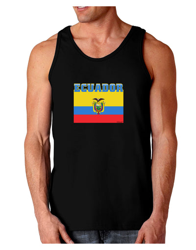 Ecuador Flag Dark Loose Tank Top-Mens Loose Tank Top-TooLoud-Black-Small-Davson Sales