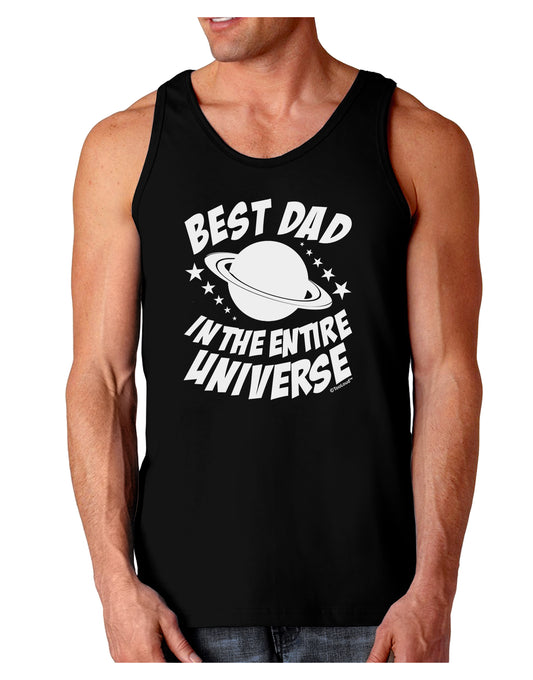 Best Dad in the Entire Universe Dark Loose Tank Top-Mens Loose Tank Top-TooLoud-Black-Small-Davson Sales