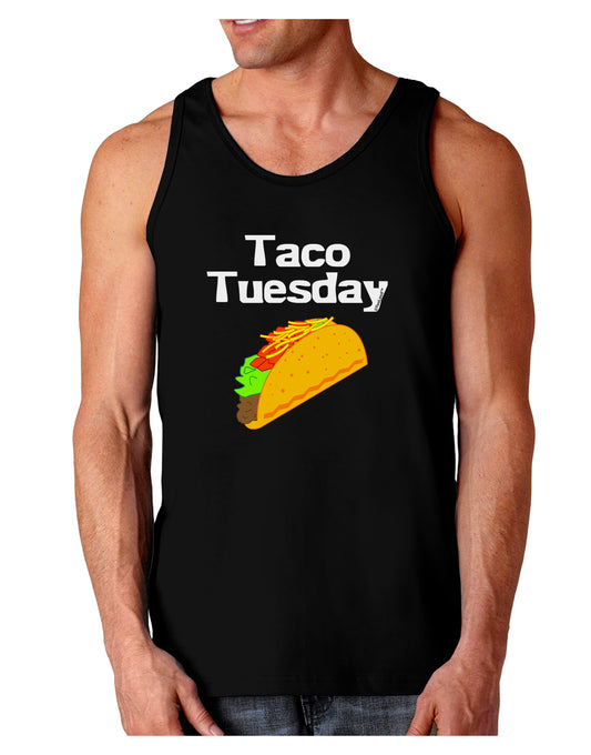 Taco Tuesday Design Dark Loose Tank Top by TooLoud-Mens Loose Tank Top-TooLoud-Black-Small-Davson Sales