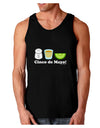 Cinco de Mayo Design - Salt Tequila Lime Dark Loose Tank Top by TooLoud-Mens Loose Tank Top-TooLoud-Black-Small-Davson Sales