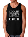 Coolest Dad Ever Dark Loose Tank Top-Mens Loose Tank Top-TooLoud-Black-Small-Davson Sales