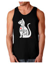 My Cat Is My Valentine Dark Loose Tank Top by TooLoud-Mens Loose Tank Top-TooLoud-Black-Small-Davson Sales