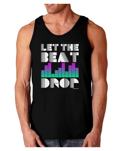 Let the Beat Drop Design Dark Loose Tank Top by TooLoud-Mens Loose Tank Top-TooLoud-Black-Small-Davson Sales