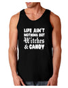 TooLoud Witches and Candy Dark Loose Tank Top-Mens Loose Tank Top-TooLoud-Black-Small-Davson Sales