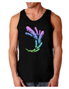 Tropical Feathers Dark Loose Tank Top-Mens Loose Tank Top-TooLoud-Black-Small-Davson Sales