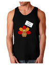 Eat Sushi Thanksgiving Turkey Dark Loose Tank Top-Mens Loose Tank Top-TooLoud-Black-Small-Davson Sales