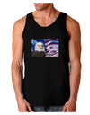 All American Eagle Dark Loose Tank Top-Mens Loose Tank Top-TooLoud-Black-Small-Davson Sales