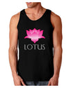 Lotus Flower Design Gradient - Text Dark Loose Tank Top by TooLoud-Mens Loose Tank Top-TooLoud-Black-Small-Davson Sales