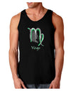 Virgo Symbol Dark Loose Tank Top-Mens Loose Tank Top-TooLoud-Black-Small-Davson Sales