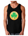 Shamrock Button Vector Design Dark Loose Tank Top by TooLoud-Mens Loose Tank Top-TooLoud-Black-Small-Davson Sales