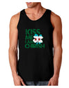 Kiss Me I'm Chirish Dark Loose Tank Top by TooLoud-Mens Loose Tank Top-TooLoud-Black-Small-Davson Sales