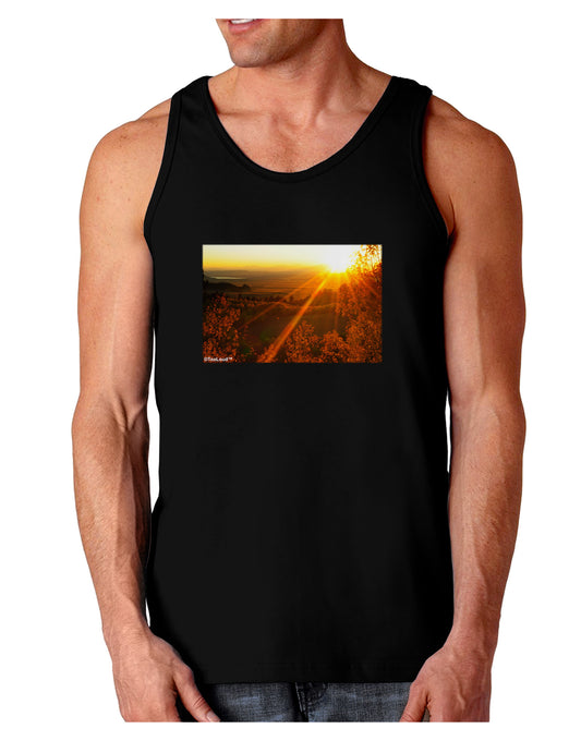 Colorado Sunset Dark Loose Tank Top-Mens Loose Tank Top-TooLoud-Black-Small-Davson Sales