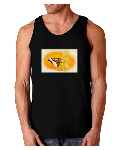 Watercolor Owl Moth Dark Loose Tank Top-Mens Loose Tank Top-TooLoud-Black-Small-Davson Sales