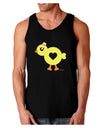 Cute Chick with Bow Dark Loose Tank Top by TooLoud-Mens Loose Tank Top-TooLoud-Black-Small-Davson Sales