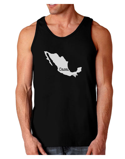 Mexico - Casa - Cinco De Mayo Dark Loose Tank Top-Mens Loose Tank Top-TooLoud-Black-Small-Davson Sales