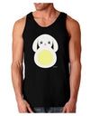 Cute Bunny with Floppy Ears - Yellow Dark Loose Tank Top by TooLoud-Mens Loose Tank Top-TooLoud-Black-Small-Davson Sales