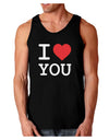 I Heart You Dark Loose Tank Top-Mens Loose Tank Top-TooLoud-Black-Small-Davson Sales