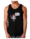 Where's the Booty At - Petey the Pirate Dark Loose Tank Top-Mens Loose Tank Top-TooLoud-Black-Small-Davson Sales