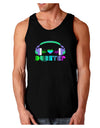 Heart Dubstep Dark Loose Tank Top-Mens Loose Tank Top-TooLoud-Black-Small-Davson Sales