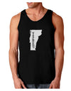 Vermont - United States Shape Dark Loose Tank Top by TooLoud-Mens Loose Tank Top-TooLoud-Black-Small-Davson Sales