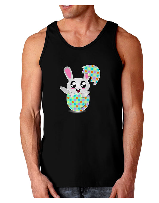 Bunny Hatching From Egg Dark Loose Tank Top-Mens Loose Tank Top-TooLoud-Black-Small-Davson Sales