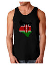 Kenya Flag Silhouette Distressed Dark Loose Tank Top-Mens Loose Tank Top-TooLoud-Black-Small-Davson Sales